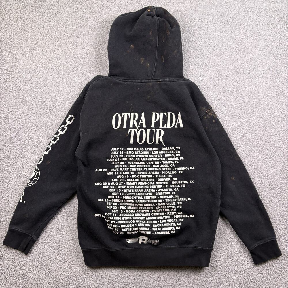Fuerza Regida Hoodie Mens Medium Black Otra Peda Tour Sweatshirt Pullover READ